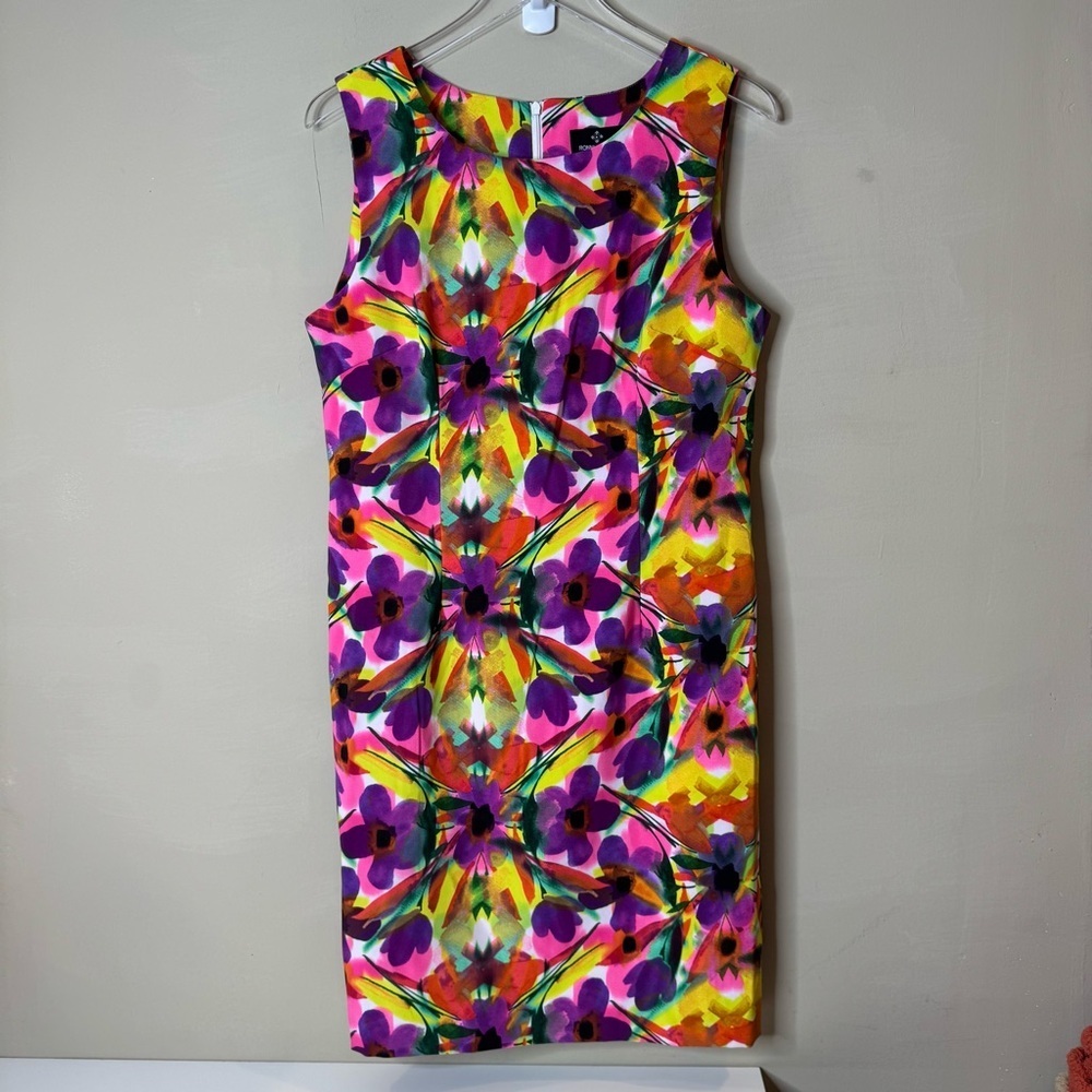 Ronnie Nicole Floral Sleeveless Dress - Multicolor size 12
